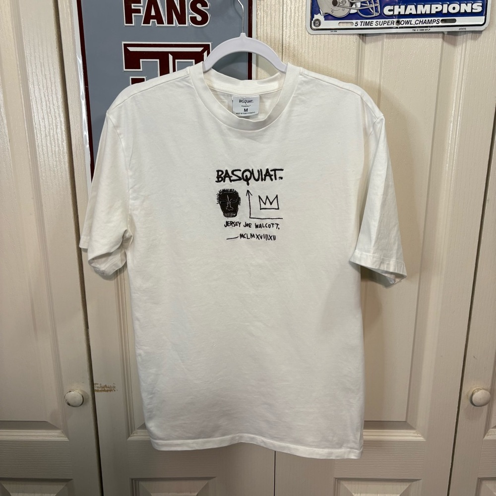 White Basquiat Graphic T-Shirt